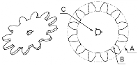 Зубчатое колесо M10 - Z17